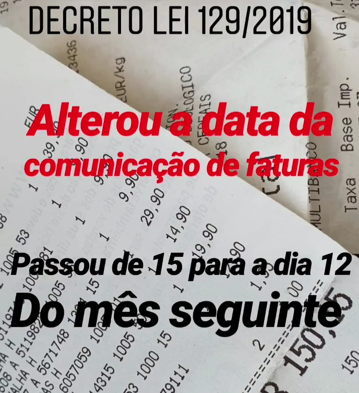 Alterou a data da comunicação de faturas